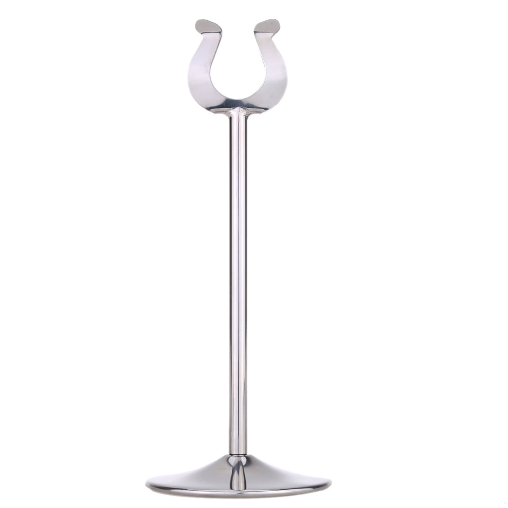 MENU HOLDERS 10 X STAINLESS STEEL WEDDING TABLE NUMBER STANDS 