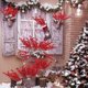 thumbnail image 5 of 60/1 piezas de ramas de bayas rojas de Navidad, bayas de acebo artificiales, estambres, plantas, flores, coronas, adornos para árbol de Navidad, fiesta, decoración del hogar, 5 of 5
