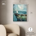 thumbnail image 5 of Seagull And Boat Canvas Coastal Wall Art by Art Remedy, Silver Frame, 20" x 24", 5 of 7