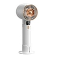 thumbnail image 1 of IDOLCO 3000 mAh Portable Handheld Fan, 5 Wind Speeds USB Personal Fan with Base [White], 1 of 7