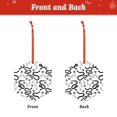 thumbnail image 2 of Hirioo Hand Drawn Snake for Acrylic Christmas Pendant Hanging Christmas Tree Ornaments, Car, Home, Office Gift Decor-Hexagon, 2 of 7