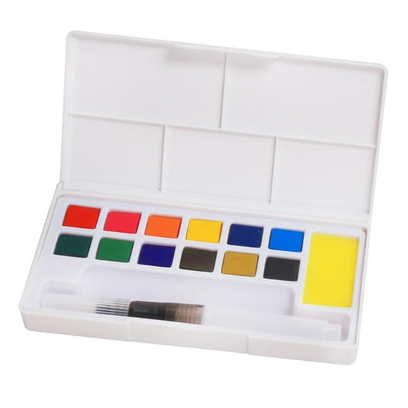 De 12 Bolsillos De Agua - Cepillo De Agua Recargable - Esponja - Colores Fáciles De Mezclar - Macarena Set de pintura de acuarela