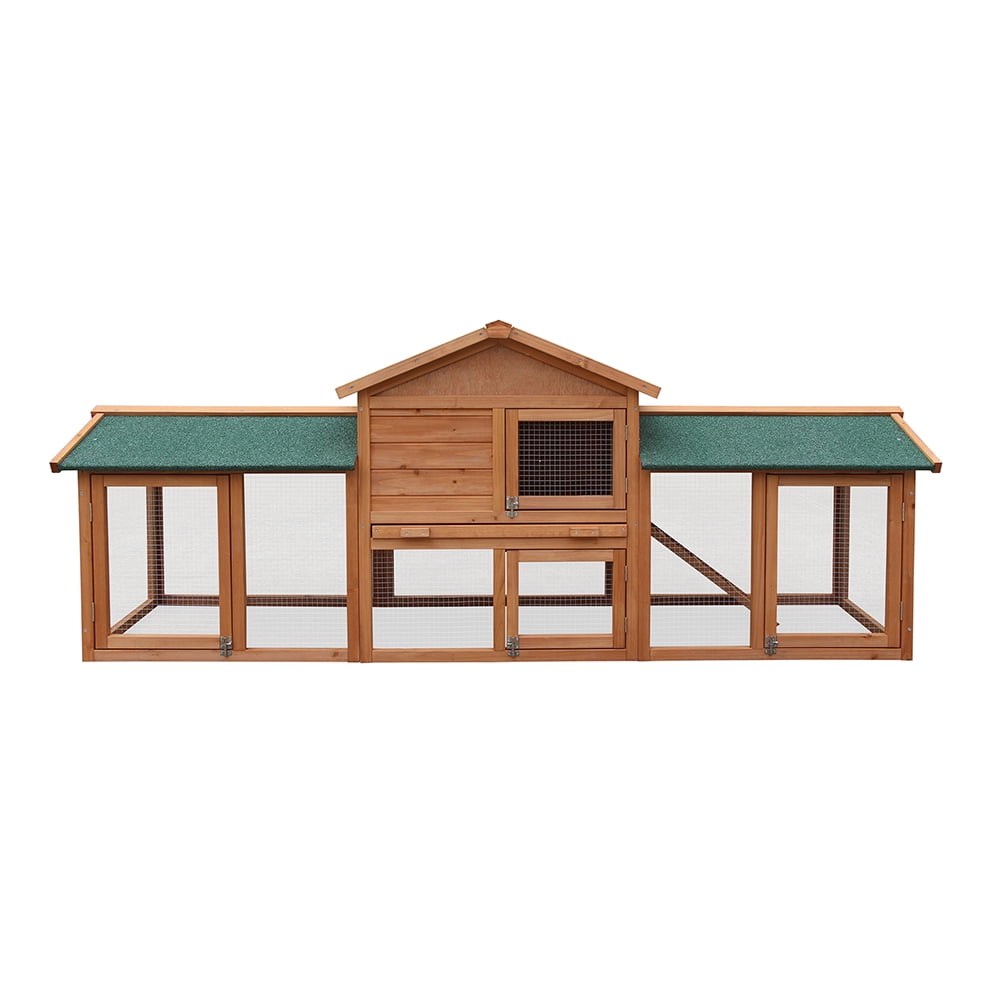 Chicken Coop Large Wooden Outdoor Bunny Rabbit Hutch Hen Cage with