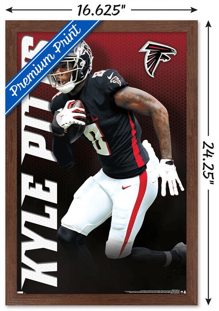 NFL Atlanta Falcons - Kyle Pitts 21 Wall Poster, 14.725" x 22.375", Framed