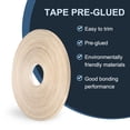 thumbnail image 4 of Bisel de Uxcell, cinta de chapa de madera prepegada flexible para bisel de contrachapado con adhesivo de fusión en caliente para restauración de muebles de roble blanco 1/2 pulgada x 250 pies, 4 of 7