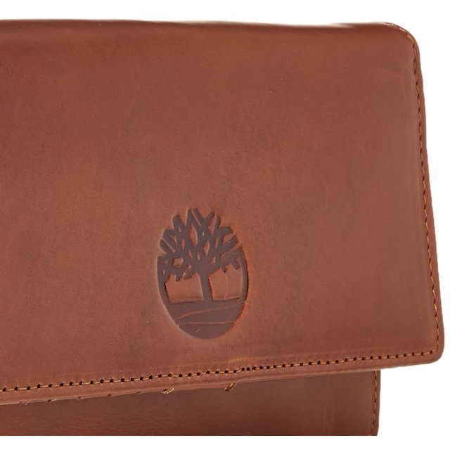 Timberland Sac à Bandoulière en Cuir RFID, Cognac (Altroz)