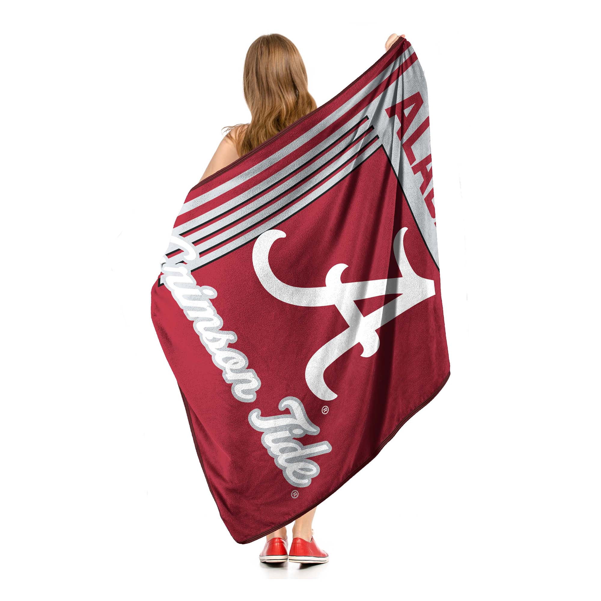 Alabama Crimson Tide Northwest NCAA Officially Licensed Microfiber Throw Blanket - 46" x 60"