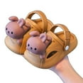 thumbnail image 6 of Tfken Sandals For Girls Boys Summer Swivel Ankle Strap Daily Wear Cartoon Rabbit Decoration Coffee Eva Children Toddler Slippers Size 3-4 Years, 6 of 9