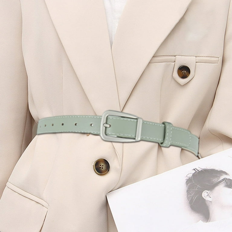 Women Faux Leather Belt for Jeans Dresses Pant Stitched  display picture 2