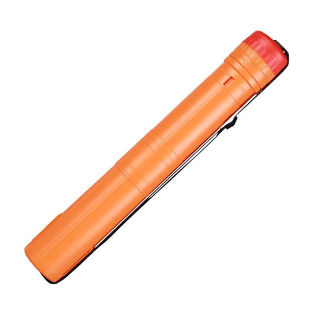 pitrice Tube d'Affiche Extensible Tube Rond 17” Sangle Extensible de 29” Noir Orange Longueur 44cm à 75.5cm