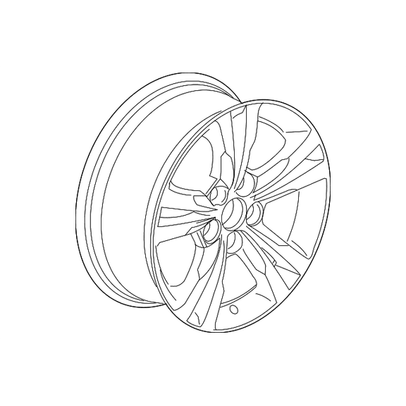 Genuine GM Wheel, Alloy 23446989