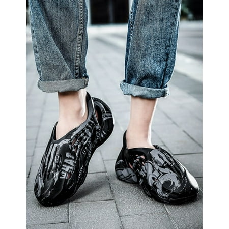 

Unisex Foam Runner Shoes Casual Walking Shoes Hollow Sports Shoes Breathable Water Shoes Slip-On Beach EVA Sandals for Women Men