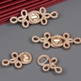 thumbnail image 4 of Shisuyan Sewing Buttons Golden 3Pairs Oval Chinese Style 2.64X0.98X0.39In, 4 of 8