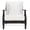 Black/White, variant on Safavieh Couture Martinique Coastal Eucalyptus Wood Solid Print Armchair, Natural/Grey
