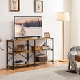 thumbnail image 3 of Renwick 55 inch 3-Tier Industrial Console Table, Multiple Colors, 3 of 11