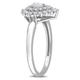 thumbnail image 3 of 1/2 Carat (Ctw H-I, I1-I2) Diamond Cluster Halo Engagement Ring in 14K White Gold, 3 of 5