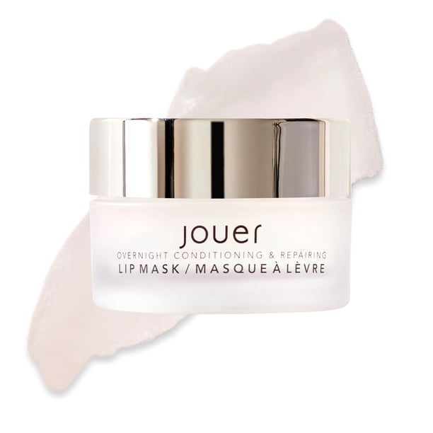 Jouer Mint Overnight Lip Masque - Tratamiento hidratante para labios - Mascarilla labial formulada con Maxi Lip para labios más carnosos y plenitud visual - Manteca de karité para hidratación