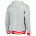 thumbnail image 3 of Men's Mitchell & Ness Heather Gray Ohio State Buckeyes Pullover Hoodie, 3 of 3