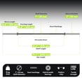 thumbnail image 3 of HANDBODE Olympic Barbell Bar 6.5 ft - 35 lb (15 kg) Weightlifting Bar for Powerlifting, Squat - 1000 lb Capacity, Hard Chrome Finish, Professional Knurling - Home & Gym Strength Training, 3 of 9