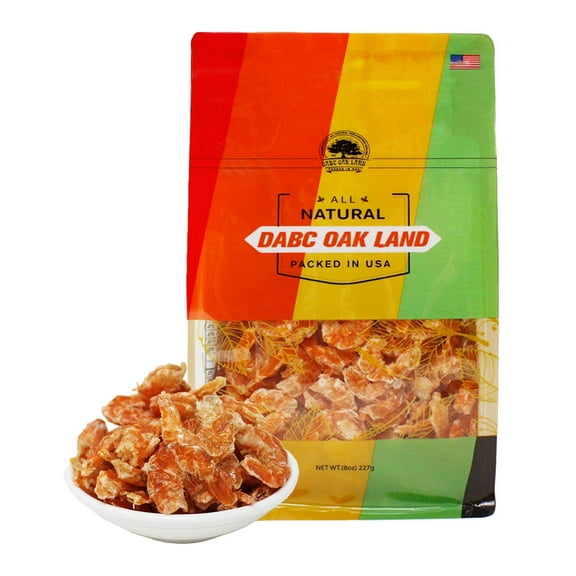 DOL Sun Died Florida Shrimp,Fresh-Caught & Dehydrated for Snacks, Seafood Salad, Pad Thai, or Soup 佛羅里達 幹蝦仁 蝦幹 Dried Seafood (Medium 8oz/bag)