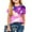 Purple, variant on Piuwrlz T-Shirts Tops for Kids Girls Short Sweatshirt Sleeve Purple Size 5 Years