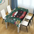thumbnail image 4 of Yayeee Tablecloths 54" x 54" Rectangle Wrinkle Resistant Party Table Cover, Christmas Cat, 4 of 8