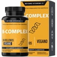 thumbnail image 1 of B-complex | Vitaminas Complejo B Beyond Vitamins | Sin Sabor | Suplemento Alimenticio Vitaminas B, Raíz De Betabel, Vitamina B12 Y Curcuma (curcumina) - Vitaminas Mujer / Hombre | 60 Cápsulas, 1 of 5