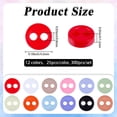 300Pcs 12 Colors Resin Buttons 2-Hole Flat Round Mixed Color 4.5x1.2mm ...