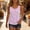 Pink, variant on Stripe Tank Top for Women Crew Neck Sleeveless Loose Fit Button up Casual Tee Shirts Summer Fashion Tunic Tops Blouse Red