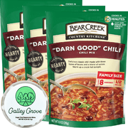 Bear Creek Darn Good Chili Dry Soup Mix, Just Add Water, Family Size (3-Pack) Pre-Packaged, Cooks in 25 Minutes, 24 Servings Bundle With Galley Grove Breath Mint