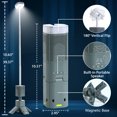 thumbnail image 5 of Telescopic Camping Lights Rechargeable 14000mAh Built-in Speaker, Yoobao LED Collapsible Camping Lantern Portable with RGB/SOS Light and Magnetic Base IPX7 Waterproof for Hiking Camp Tent Emergency, 5 of 8