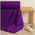 thumbnail image 4 of Soimoi Purple Cotton Poplin Fabric Black Dots Print Fabric by the Yard 42 Inch Wide, 4 of 7