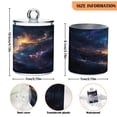 thumbnail image 3 of Clear Storage Jar 2.75x 4.13 Inches One Sizex4 Cotton Swabs Cans Translucent Plasticental Floss Cans Cotton Pads Cans Bathroom Canisters Beautiful Galaxy, 3 of 7