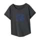 thumbnail image 5 of Camiseta para mujer Ropa deportiva de verano Camisa cómoda con cuello redondo para deportes Camping M, 5 of 7