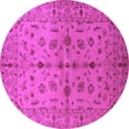 thumbnail image 1 of Ahgly Company Indoor Round Oriental Pink Industrial Area Rugs, 8' Round, 1 of 4