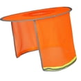 thumbnail image 2 of Hard Hard Sun Visor Full Brim Mesh Sun Sunshade para ciclismo de construcción Hardhats Naranja, 2 of 8