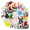 2A, variant on 35pcs-50pcs Ice Cream Stickers Fruit Cute Stickers Pirate Stickers Funny Stickers for Laptops Toys Suitcases
