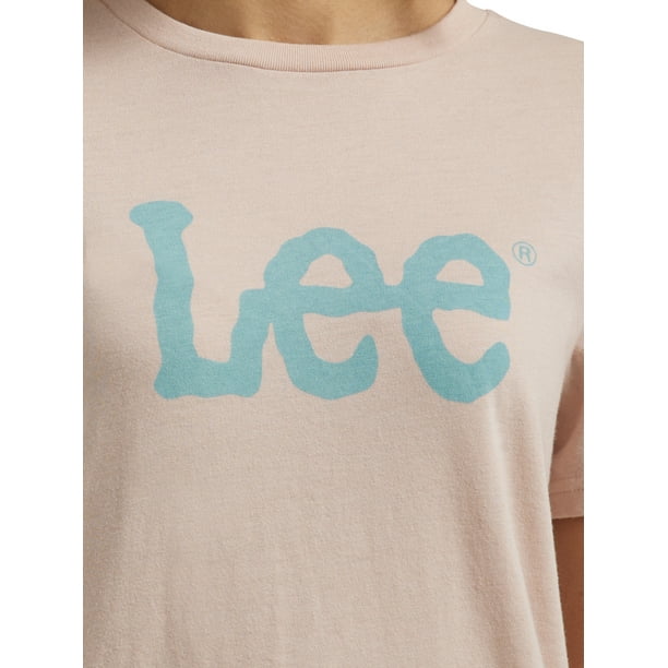 ◆LEE◆ Big Twitch Logo Dying T-Shirt Pigment Beige Lee® Women's Short Sleeve Twitch Logo Tee - Walmart Business