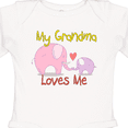 thumbnail image 4 of Inktastic My Grandma Loves Me Boys or Girls Long Sleeve Baby Bodysuit, 4 of 5