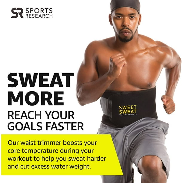 Waist Trimmer, Waist Trainer for Women and Men - Sweatband Body Wrap -  Workout Sweatband Yellow