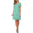 thumbnail image 3 of ANYJOIN Women's Summer Casual T Shirt Dresses Short Sleeve Swing Dress Pockets M, 3 of 7