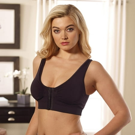 Miracle Bamboo Comfort Bra- Black (L, Bust 37-40)