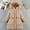 Khaki, variant on LFEOOST Mid-Length Girls Padded Coat 2024 Solid Winter Thickened Fleece Lined Hooded Jacket 4-10 Year Warm Comfy Outwear (Khaki, 5 Years)