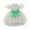 Green, variant on Bearichfupo Infant Girls Birthday Dress Baby Puffy Sleeve Print Bowknot Princess Party Dress, Sizes 0-6 Months
