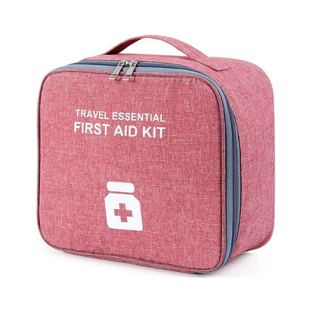 yingyy Emergency Organizer for Zipper Closure Household Empty Storage Bag Classification Dust-proof Students Survival Package Case Red Large 1Set