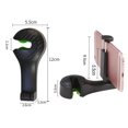 thumbnail image 4 of Matsuzay Gancho para reposacabezas de coche con soporte para teléfono, percha para respaldo de asiento para bolso, monedero, paño de comestibles, Teléfono y Comunicación negro, 4 of 5