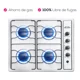 thumbnail image 4 of Parrilla Gas Empotrar 4Q Cub. Inox.4RIV-XBB, 4 of 7