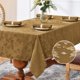 thumbnail image 1 of Romanstile Mantel rectangular de jacquard de otoño – Manteles decorativos con estampado floral de damasco impermeables, manteles de tela pesados para cenas/fiestas/vacaciones, 60 x 102 pulgadas, color, 1 of 4