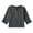 Dark Gray, variant on EnJoCho Toddler Girls Buttons V Neck Tshirts Solid Cotton Linen Short Sleeve Blouse 2025 Summer Outfits Kids Casual Tees Tops