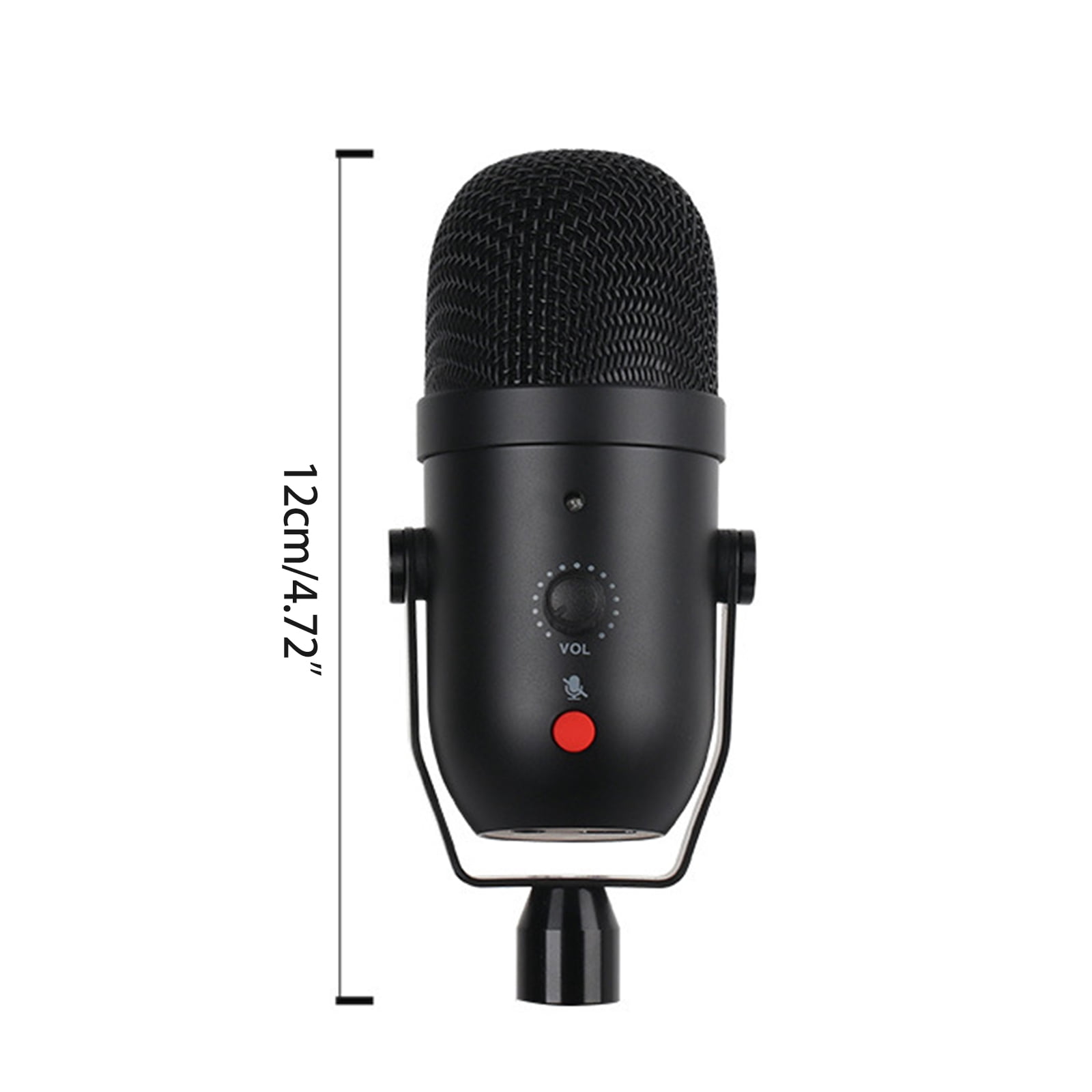 Zeiwohndc Capacitor Microphone USB Condenser Mic with Sound Boom Arm Set for Streaming